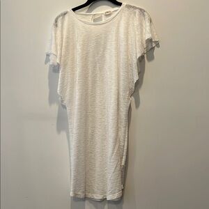 White Flutter Sleeve swimsuit cover up